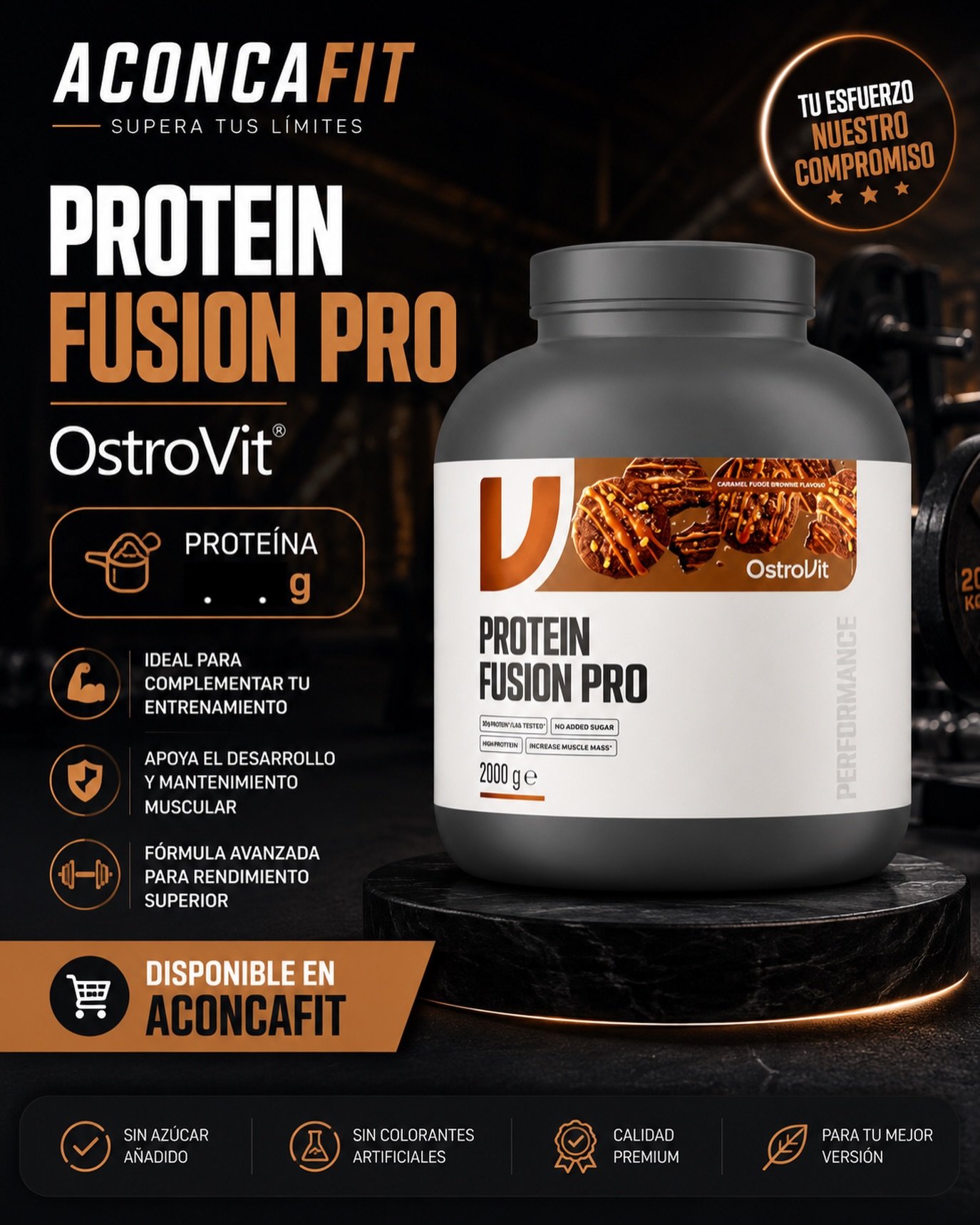 Proteína OstroVit Protein Fusion Pro disponible en AconcaFit